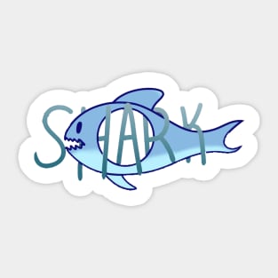 cool shark Sticker